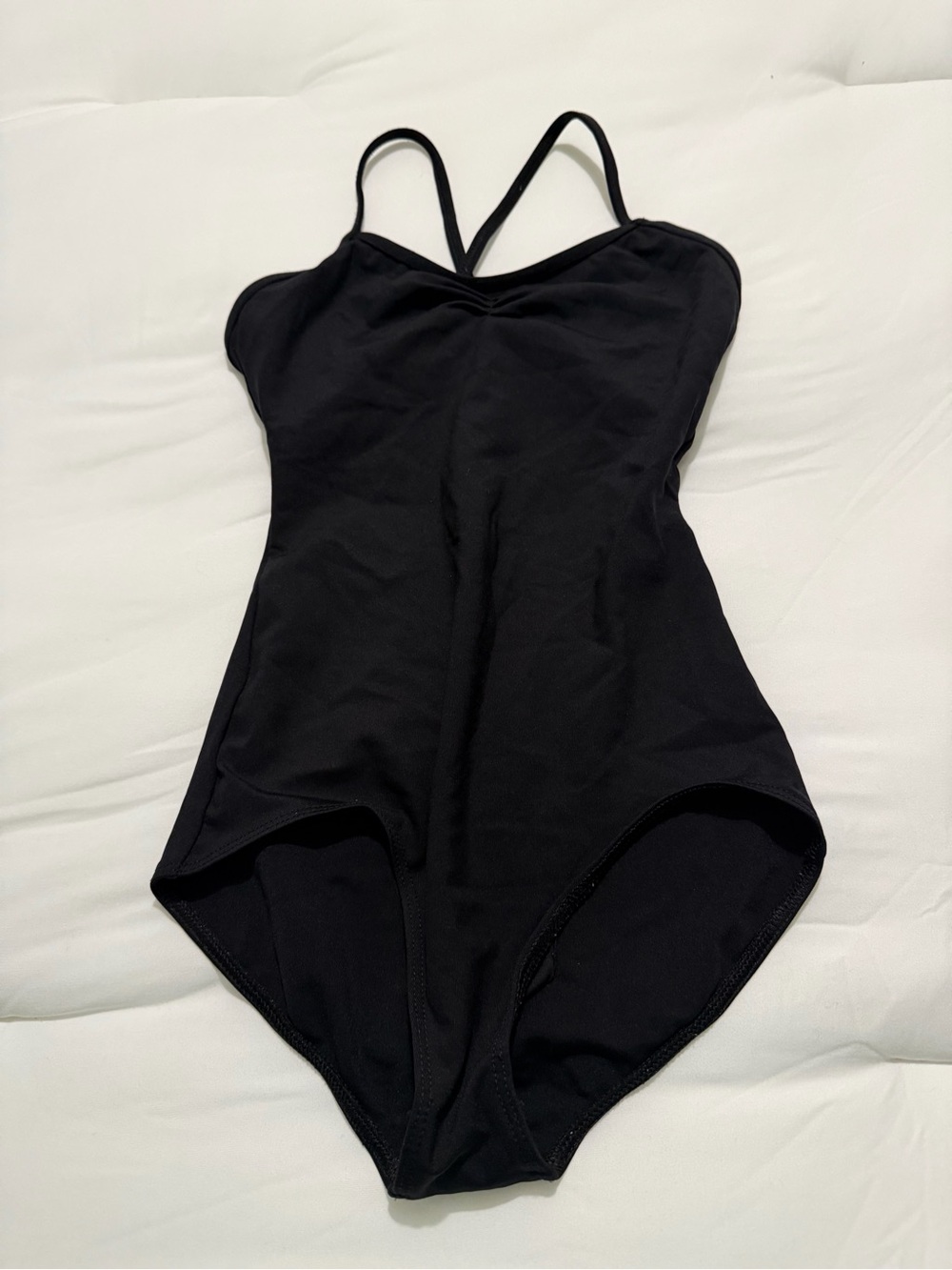 Capezio Black leotard with Slim Straps